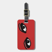 Slipperywindow著美しい目 ラゲッジタグ (正面縦)