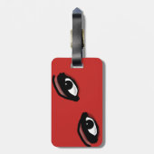 Slipperywindow著美しい目 ラゲッジタグ (裏面縦)