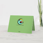 Slipperywindow著雪のクリスマス犬 シーズンカード (裏面)