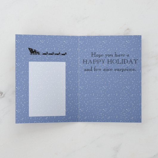 Slipperywindow著驚きのクリスマスのギフト シーズンカード (内部)