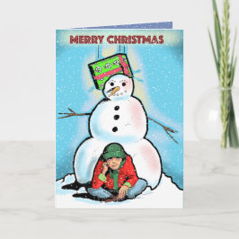 Slipperywindow著驚きのクリスマスのギフト シーズンカード