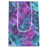 slipstream digihatch - teal and purple : ミディアムペーパーバッグ (裏面)