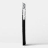 Sliver Black Glitter Script Name Case-Mate iPhoneケース (裏面 / 左)