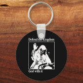 Sliver Mask King Baldwin Iv Meme The Leper King Wa キーホルダー (正面)