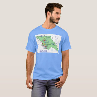SLOの地名マップ Tシャツ