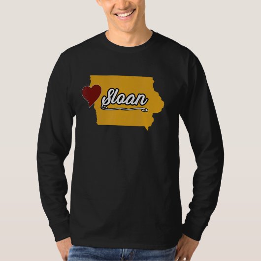 SLOAN IOWA IA USA Cute Souvenir Merch US City St Tシャツ (正面)