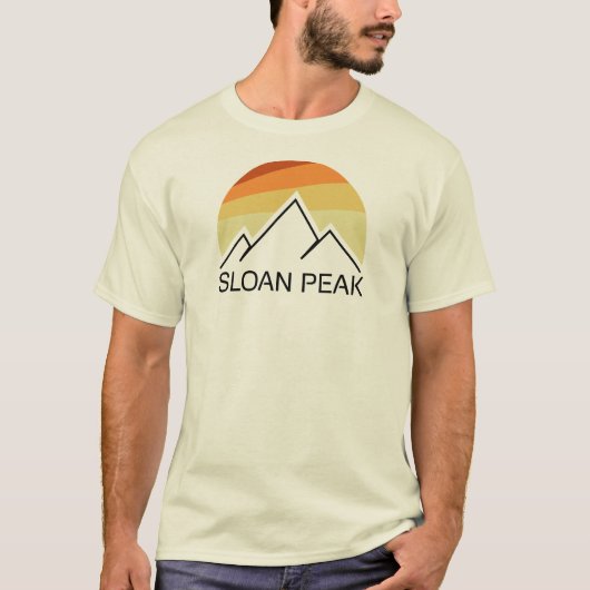 Sloan Peak ワシントン州 レトロ Tシャツ (正面)