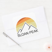 Sloan Peak Washington Retro スクエアシール (封筒)