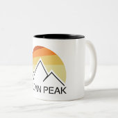 Sloan Peak Washington Retro ツートーンマグカップ (正面右)