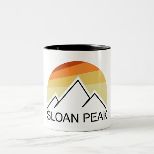 Sloan Peak Washington Retro ツートーンマグカップ (中央)