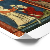 Sloane 1977 fol.2V医学と聖書のシーン，のために ポスター (角)