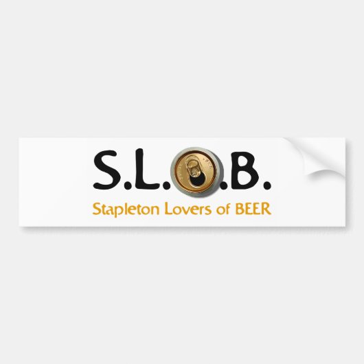 SLOBのバンパーステッカー バンパーステッカー (正面)