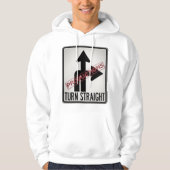 Slobberydog707サポートフード付きスウェットシャツホワイト パーカ (正面)