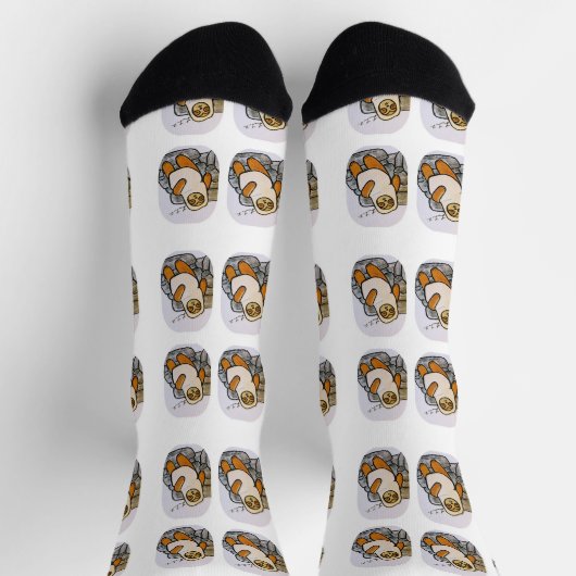 SLOC-TATER - Sloth Couch Potato Socks ソックス (上部)