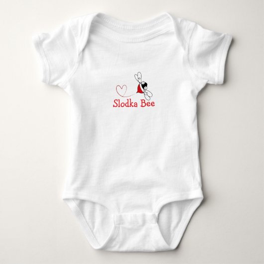 Słodka Bee Baby Bodysuit ベビーボディスーツ (正面)
