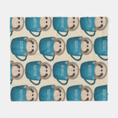 Sloffee! フリースブランケット (正面(横))