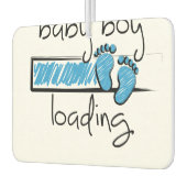 Slogan baby boy is loading. baby jongen opkomst カーエアーフレッシュナー (左)