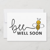 Slogan Bee well soon. Van harte beterschap ! (正面)