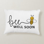 Slogan Bee well soon. Van harte beterschap ! アクセントクッション (裏面)