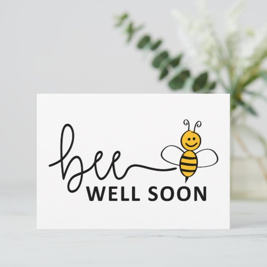 Slogan Bee well soon. Van harte beterschap ! カード (スタンド正面)