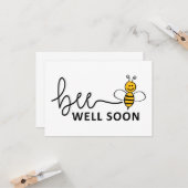 Slogan Bee well soon. Van harte beterschap ! カード (正面/裏面インサイチュ)