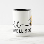 Slogan Bee well soon. Van harte beterschap ! マグカップ (中央)