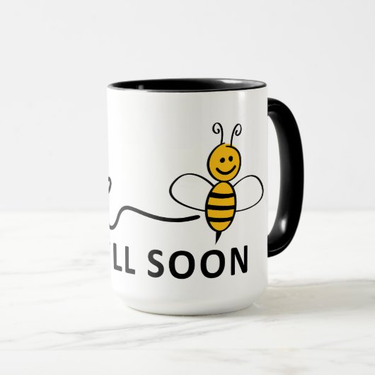 Slogan Bee well soon. Van harte beterschap ! マグカップ (正面右)