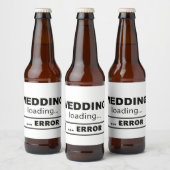 Slogan bruiloft is aan het laden, error. Vrijgezel ビールラベル (ボトル)