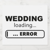 Slogan bruiloft is aan het laden, error. Vrijgezel ビールラベル (シングルラベル)