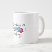 Slogan grandma is loading. Opa en oma worden. ジャンボコーヒーマグカップ (正面右)