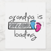 Slogan grandpa is loading. Opa worden. ワインラベル (シングルラベル)