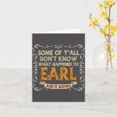 Slogan Graphic Some Of Y'all Dont Know What Happen カード (黄色い花)