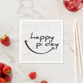 Slogan happy pi day. Fijne pi dag, 14 maart. スタンダードカクテルナプキン (インサイチュ)