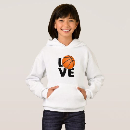 Slogan love Basketbal, ik hou van Basketbal. (正面フル)