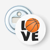 Slogan love Basketbal, ik hou van Basketbal. 栓抜き (正面)