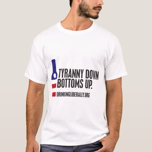 slogan.TyrannyDownSansComma_0 Tシャツ (正面)
