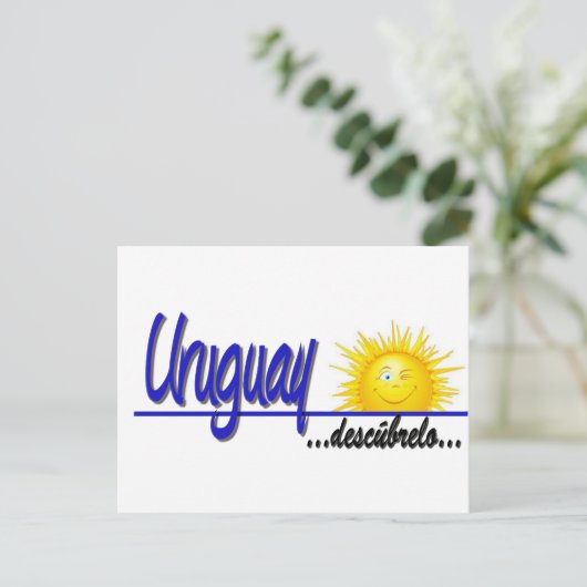 slogan Uruguay sol ポストカード (スタンド正面)