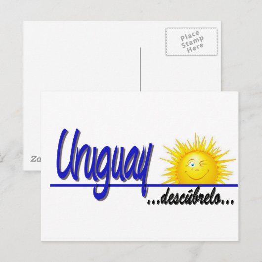 slogan Uruguay sol ポストカード (正面/裏面)