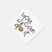 Slogan you can do it, je kunt het of jij doet het. スタンダードカクテルナプキン (角)