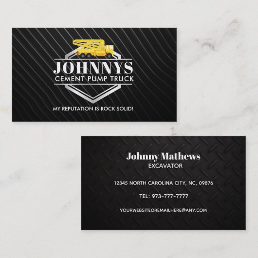 Slogans名刺のセメント 名刺 (正面/裏面)