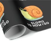 Slomoは私がカタツムリおもしろいプンダークBGを行く方法 ラッピングペーパー (ロールコーナー)