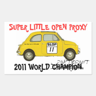 SLOP参加者ステッカー 長方形シール