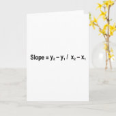 Slope Formula Math Mathematical Physics カード (黄色い花)