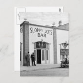 Sloppy Joe'sバー、鍵・ウェスト、1930年代 ポストカード (正面/裏面)
