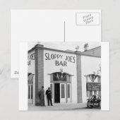 Sloppy Joe'sバー、鍵・ウェスト、1930年代 ポストカード (正面/裏面)