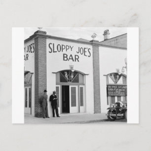 Sloppy Joe'sバー、鍵・ウェスト、1930年代 ポストカード
