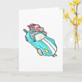 Slot Car Racing カード (黄色い花)