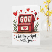 Slot Machine Love Jackpot Card カード (黄色い花)