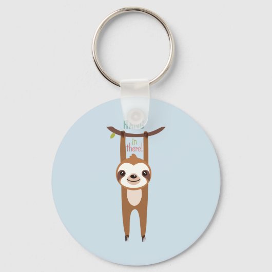Slothつる in There keychain キーホルダー (正面)