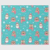 SlothとFriendsのクリスマスパターン ラッピングペーパー (フラット)